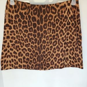Vintage Cheetah Leopard print skirt M-L